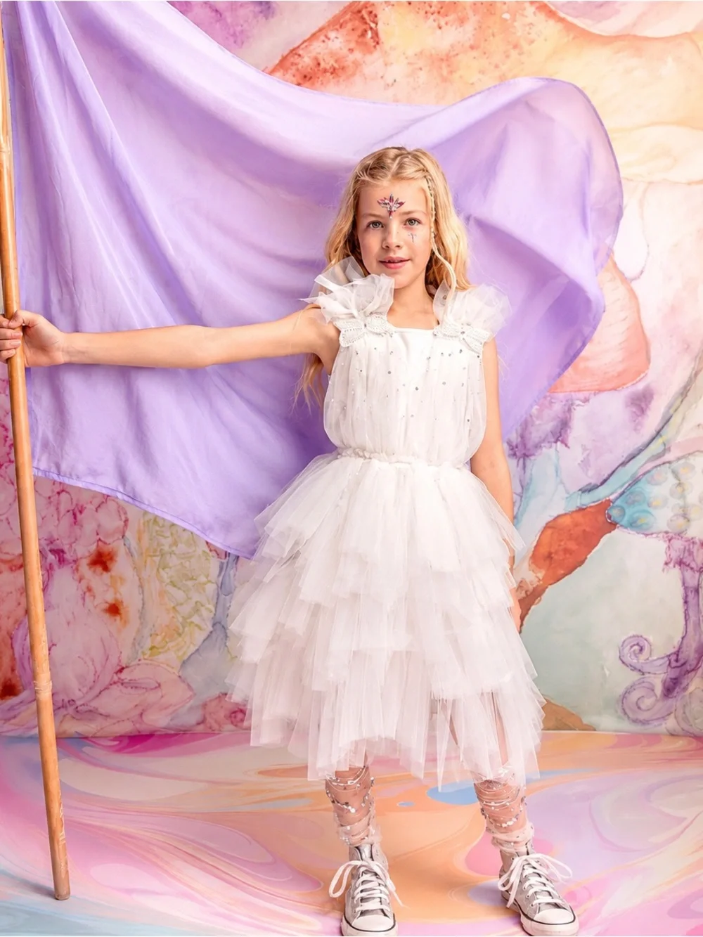 Tutu Du Monde Rumi Tutu Dress Milk Girls Size 10-11